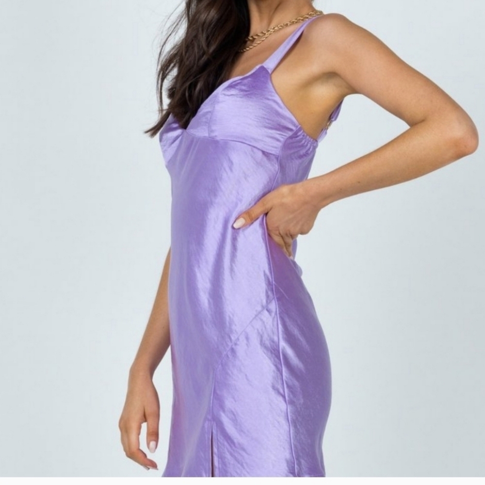 Princess Polly Star Shining Mini Dress Purple preowned size Small